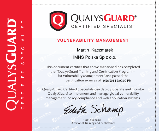 Qualys Guard Vulnerability Management